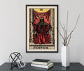 Justice Tarot Card Poster Black Woman Unframed by My Store