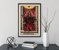 Justice Tarot Card Print Unframed Poster by My Store