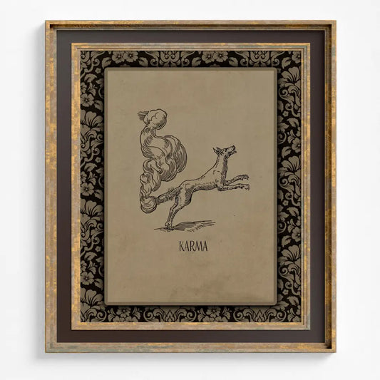 Karma By Claude Paradin Devises Heroïques 1557 No Frame Fine Art Print For Collectors by My Store