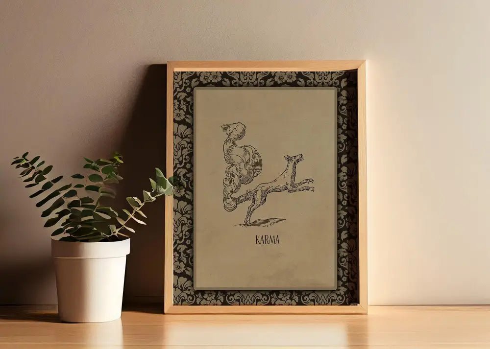 Karma By Claude Paradin Devises Heroïques 1557 No Frame Fine Art Print For Collectors by My Store