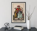 King Of Cups Tarot Card Print No Frame Poster by My Store