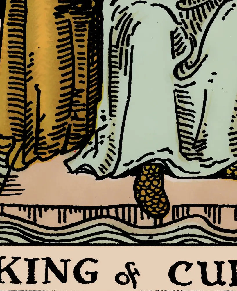 King Of Cups Tarot Card Print No Frame Poster by My Store