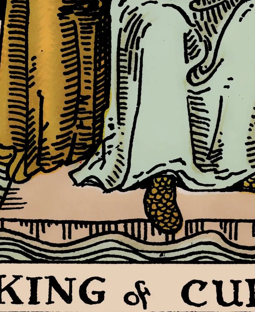 King Of Cups Tarot Card Print No Frame Poster by My Store