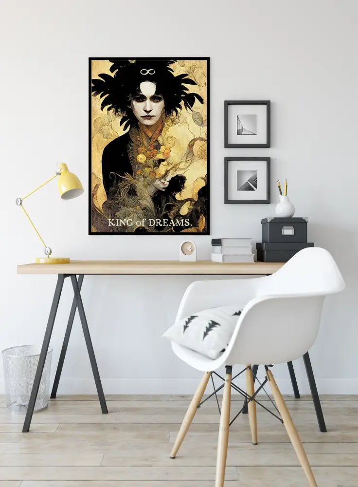 King Of Dreams Tarot Card Print The Lord Morpheus Poster No Frame Mystic Wall Art by My Store