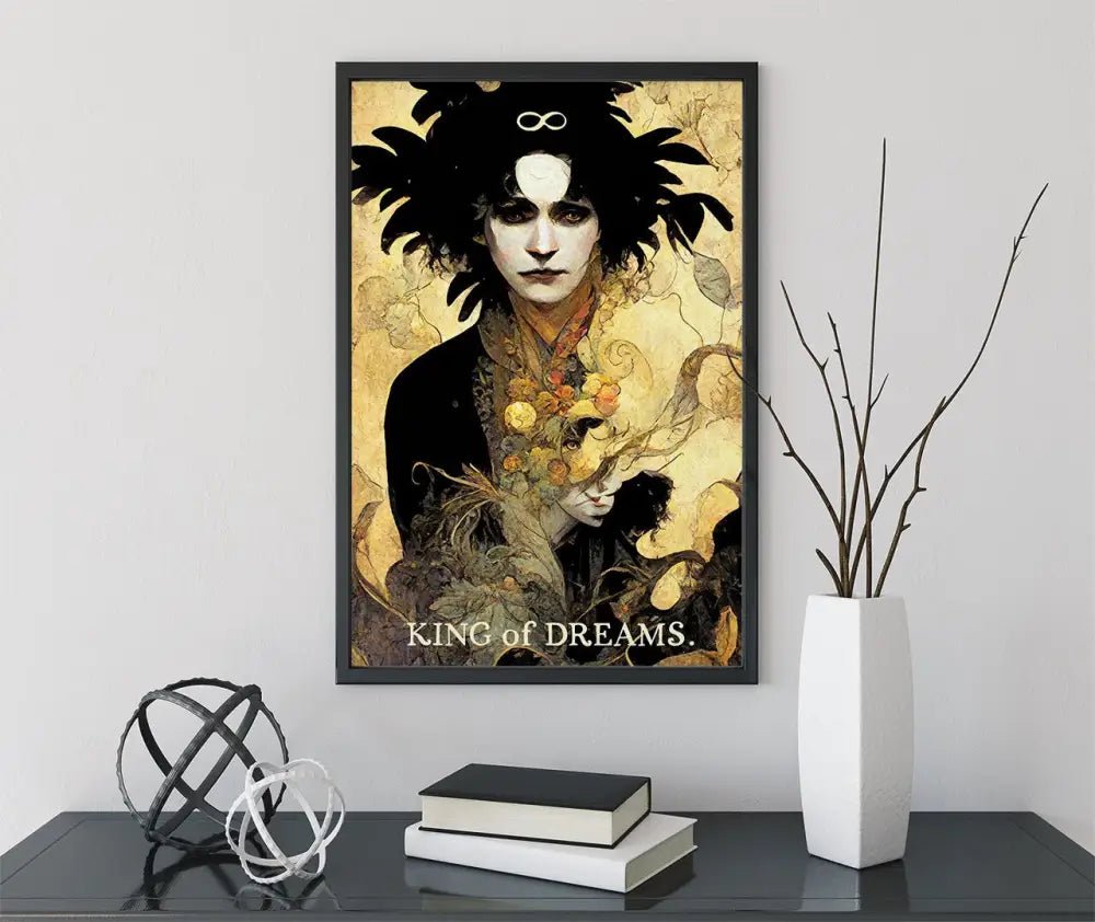 King Of Dreams Tarot Card Print The Lord Morpheus Poster No Frame Mystic Wall Art by My Store
