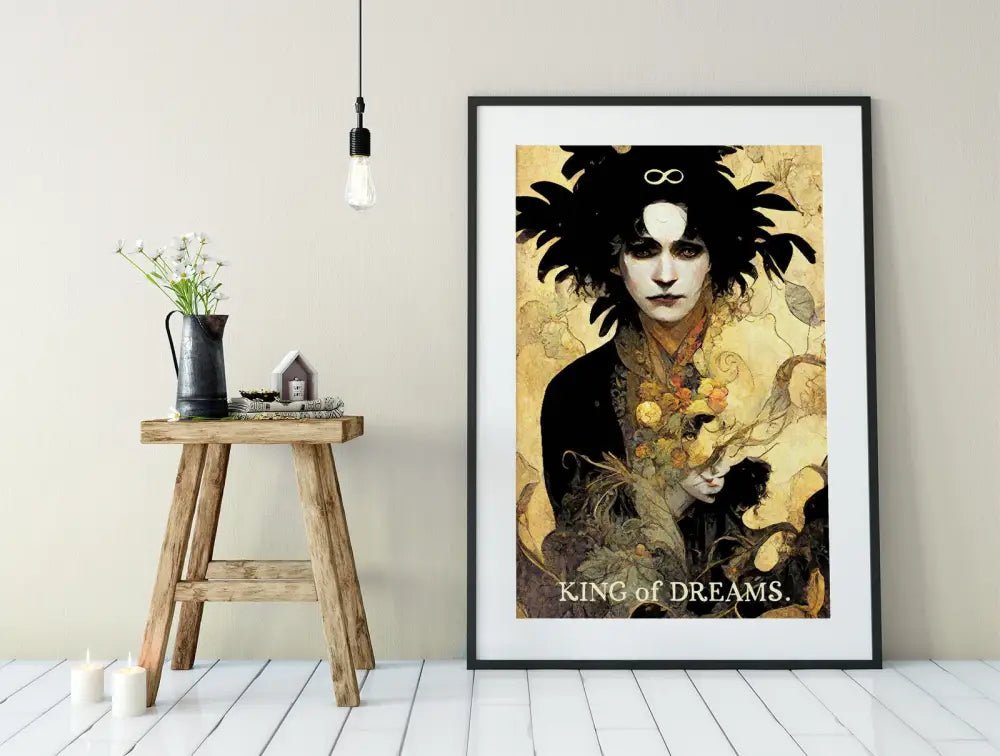 King Of Dreams Tarot Card Print The Lord Morpheus Poster No Frame Mystic Wall Art by My Store
