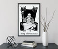 King Of Pentacles Tarot Card Print Poster By Printagrams Premium Wall Art Decor Collection by My Store
