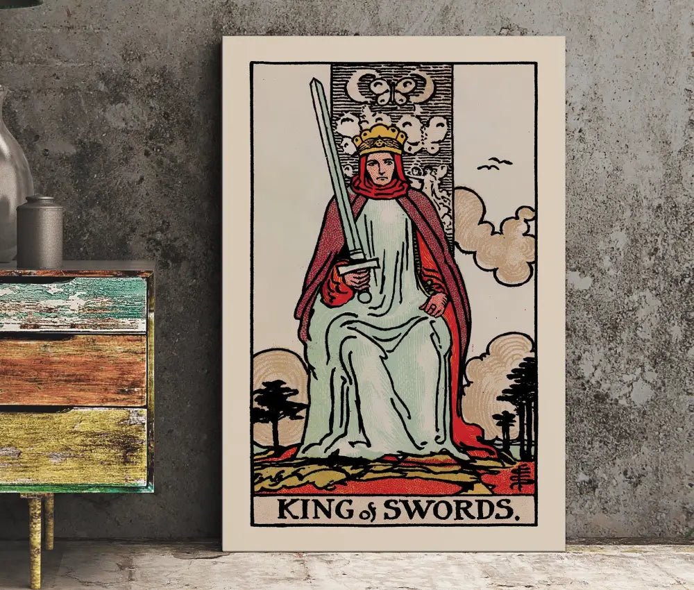 King Of Swords Tarot Card Print No Frame Poster by My Store