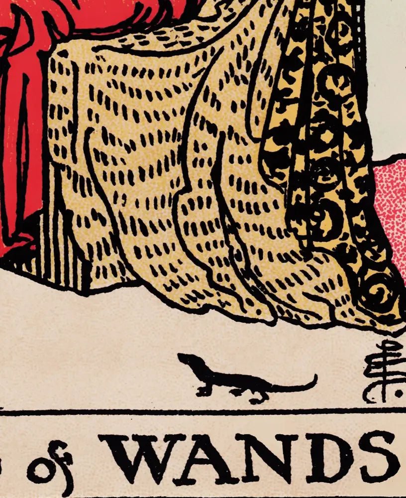 King Of Wands Tarot Card Print No Frame Poster Customizable Wall Art For Tarot Lovers by My Store