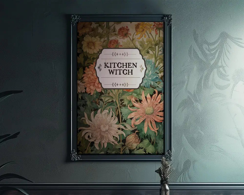 Kitchen Witch Book Cover Print No Frame Enchanting Kitchen Poster Decor For Cozy Home by My Store