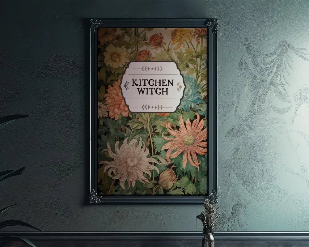 Kitchen Witch Book Cover Print No Frame Enchanting Kitchen Poster Decor For Cozy Home by My Store