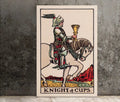 Knight Of Cups Tarot Card Print No Frame Poster For Tarot Lovers, Elegant Wall Art by My Store