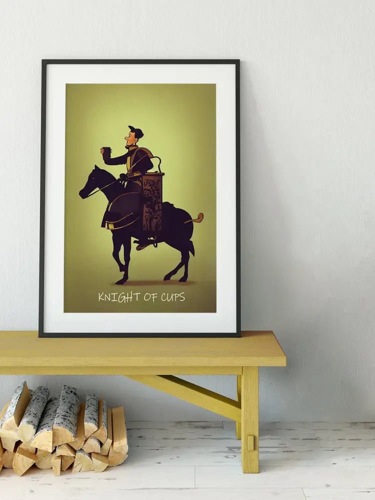 Knight of Cups Tarot Card Print Poster Unframed by My Store