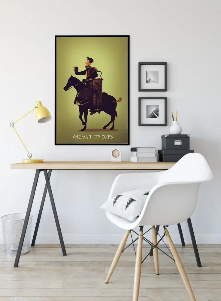 Knight of Cups Tarot Card Print Poster Unframed by My Store