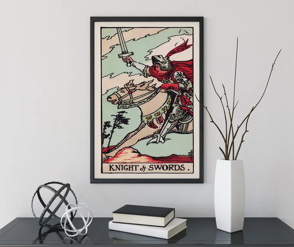 Knight Of Swords Tarot Card Print Unframed Poster Art No Frame Wall Decor Collectors Edition by My Store