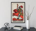 Knight Of Wands Tarot Card Print Unframed Poster Art by My Store