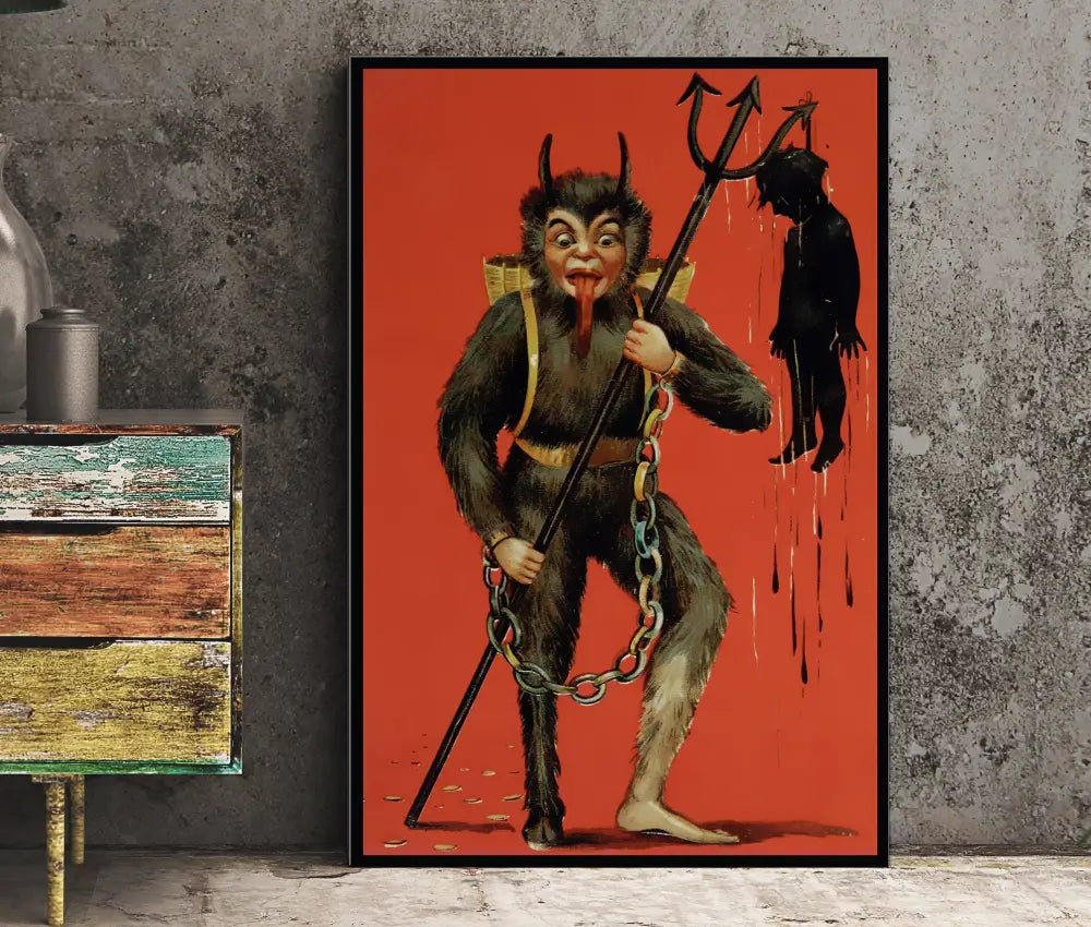 Krampus Christmas Holiday Card Poster Print No Frame by My Store
