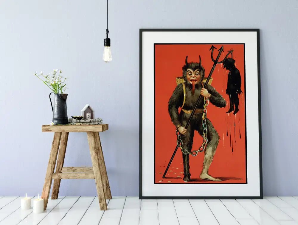 Krampus Christmas Holiday Card Poster Print No Frame by My Store