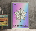 La Estrella Card Star Poster Pale Goth Tarot Print No Frame Wall Art Decor For Bedroom by My Store