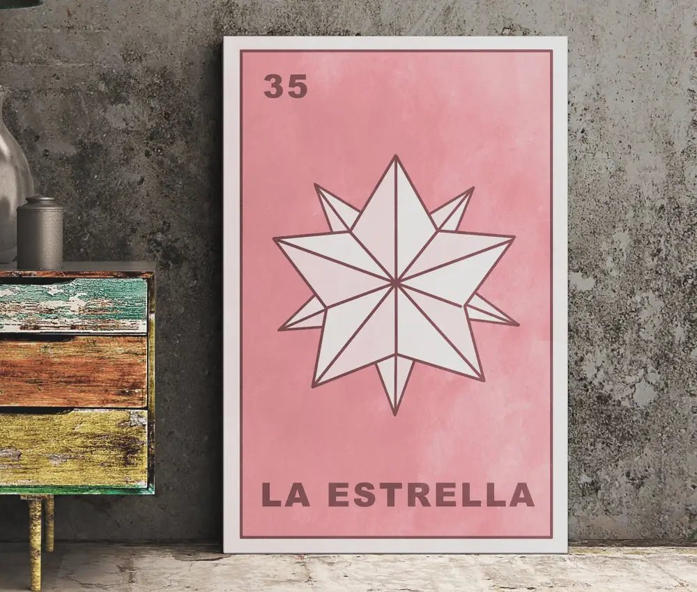 La Estrella Card Star Poster Pink Tarot Print No Frame by My Store