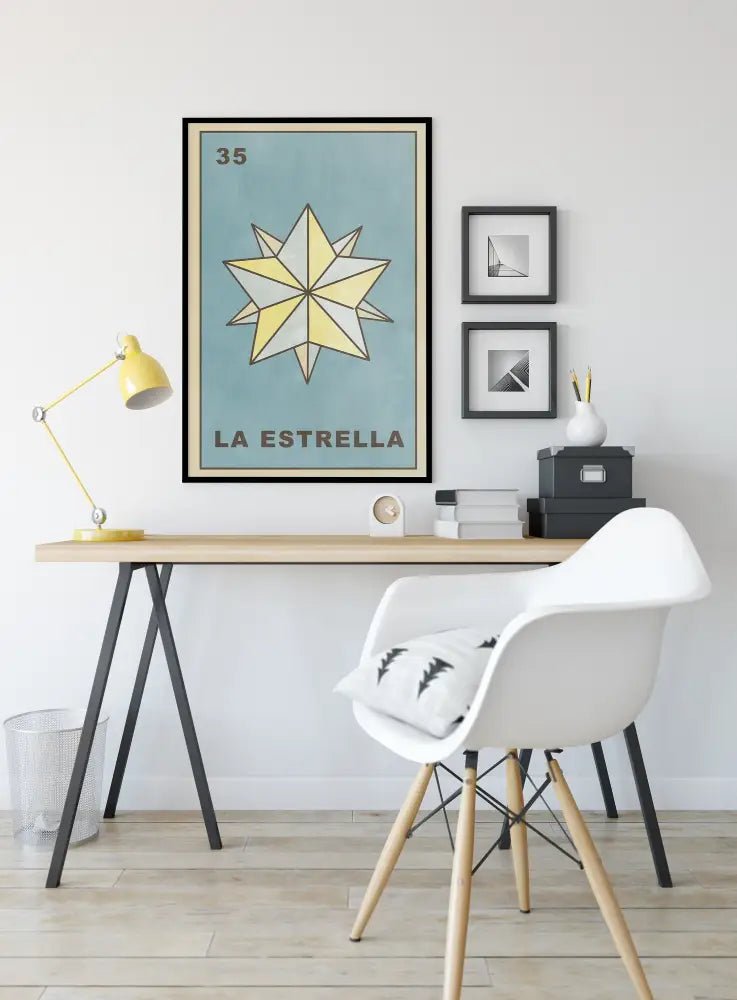La Estrella Card Star Poster Star Tarot Print No Frame by My Store