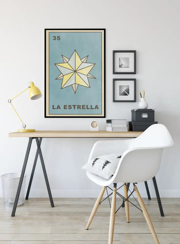 La Estrella Card Star Poster Star Tarot Print No Frame by My Store