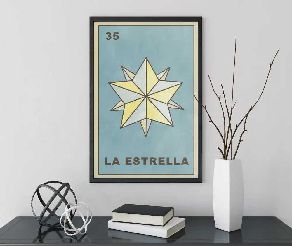 La Estrella Card Star Poster Star Tarot Print No Frame by My Store