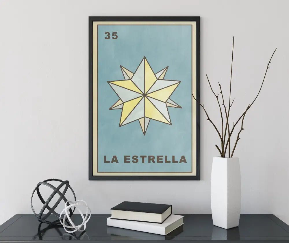 La Estrella Card Star Poster Star Tarot Print No Frame by My Store