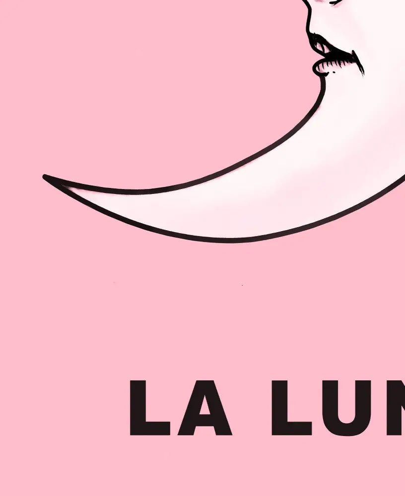 La Luna Card Moon Print Unframed No Frame Wall Decor Artwork For Elegant Living Spaces by My Store