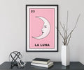 La Luna Card Moon Print Unframed No Frame Wall Decor Artwork For Elegant Living Spaces by My Store