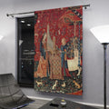 Lady with Unicorn Curtain - Door Curtains - Goddess Curtains Nouveau Design Bohemian Art by DesignBohemian