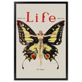 Life Magazine Flapper Print Butterfly Lady Poster Art Large Bohemian Elegant Wall Decor by My Store