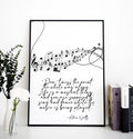 Life Quote Alan Watts Poster Bohemian Art Print 20x30 Large No Frame by DesignBohemian