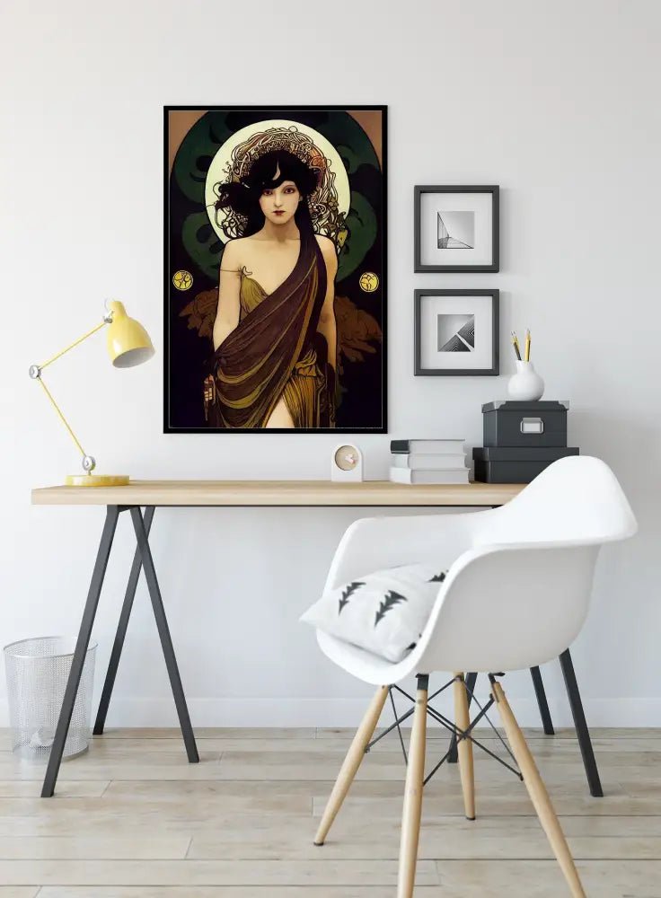 Lilith Occult Goddess Poster Mucha Style Print No Frame Ethereal Vintage Inspired Wall Art by My Store