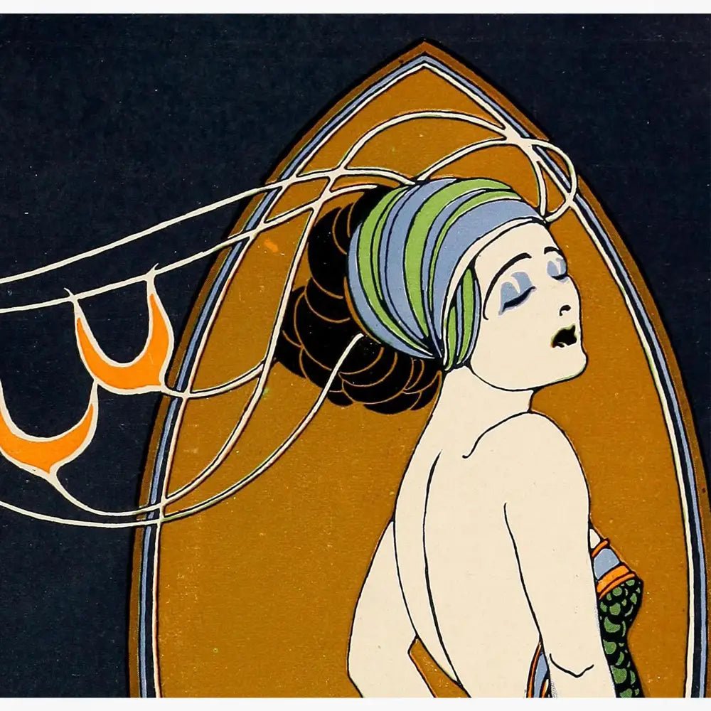 Madame Peacock Art Nouveau Goddess Poster Bohemian Large Fine Art Print On Premium Archival Paper US Made by DesignBohemian