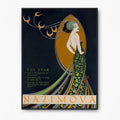 Madame Peacock Art Nouveau Goddess Poster Bohemian Large Fine Art Print On Premium Archival Paper US Made by DesignBohemian