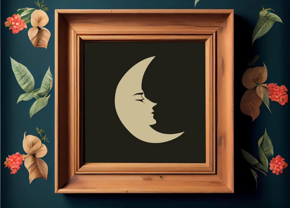 Man In The Moon Wall Art No Frame Poster by My Store