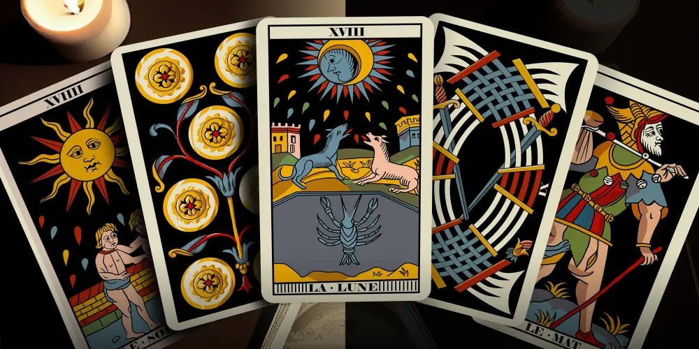 Marseille At Night Tarot Deck With Unique Color Palette For Modern Readings Limited Edition by My Store