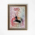 Medieval Unicorn Print Rainbow Floral Wall Art Decor For Elegant Home Interiors Timeless by My Store