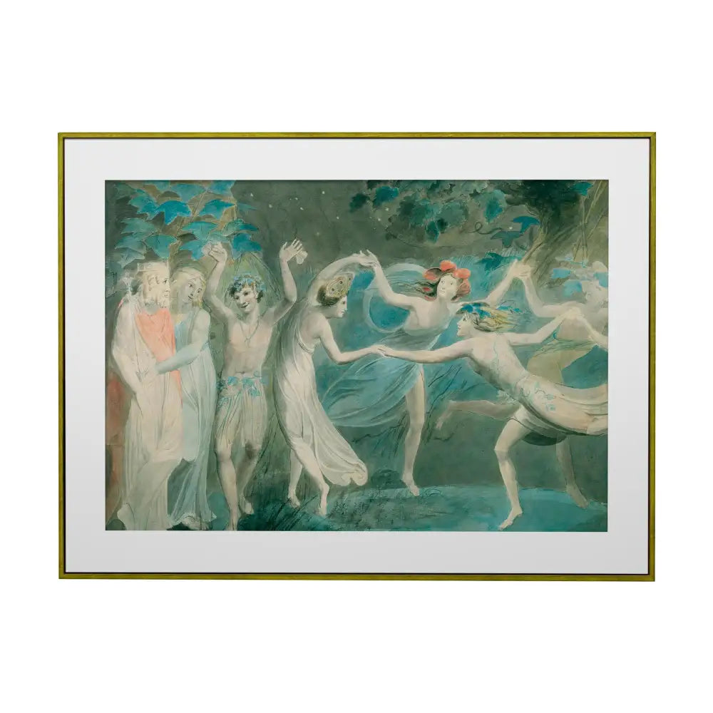 Midsummer Nights Dream Painting Blue And Green Print by My Store