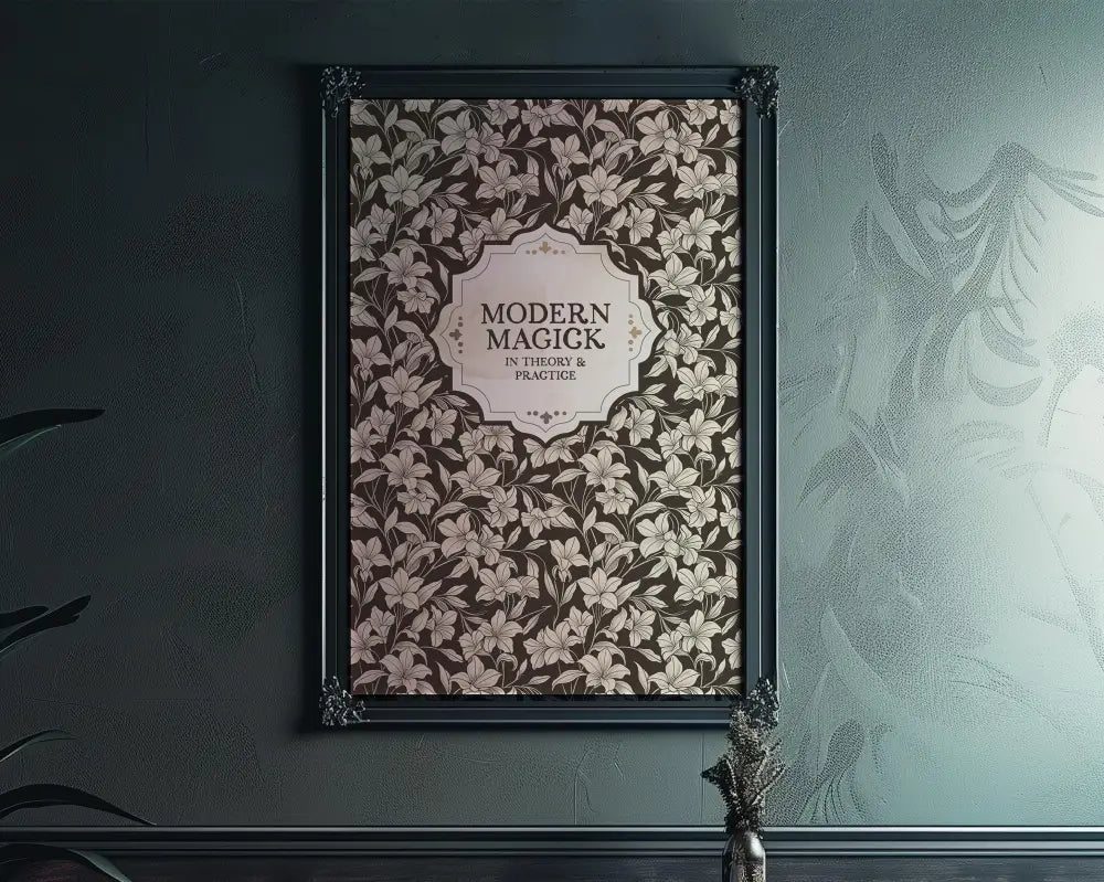 Modern Magic Book Cover Print No Frame Poster by My Store
