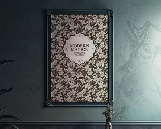 Modern Magic Book Cover Print No Frame Poster by My Store