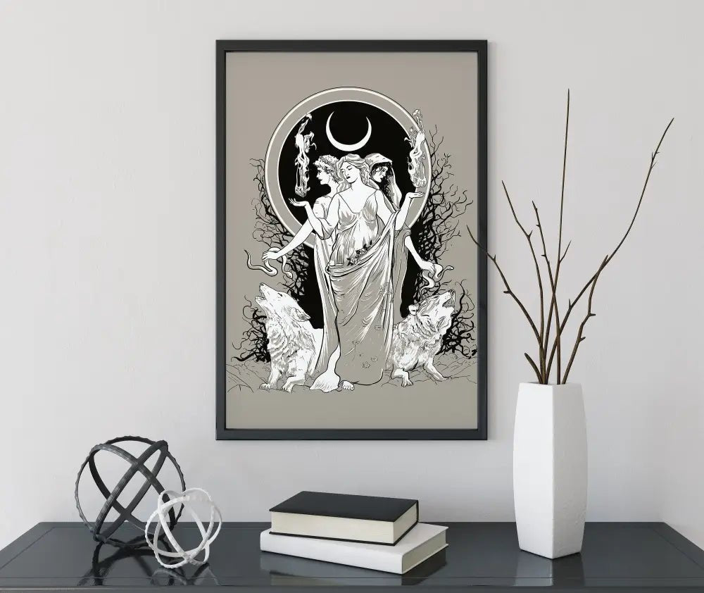 Moon Goddess Hecate Poster No Frame Art Print by My Store