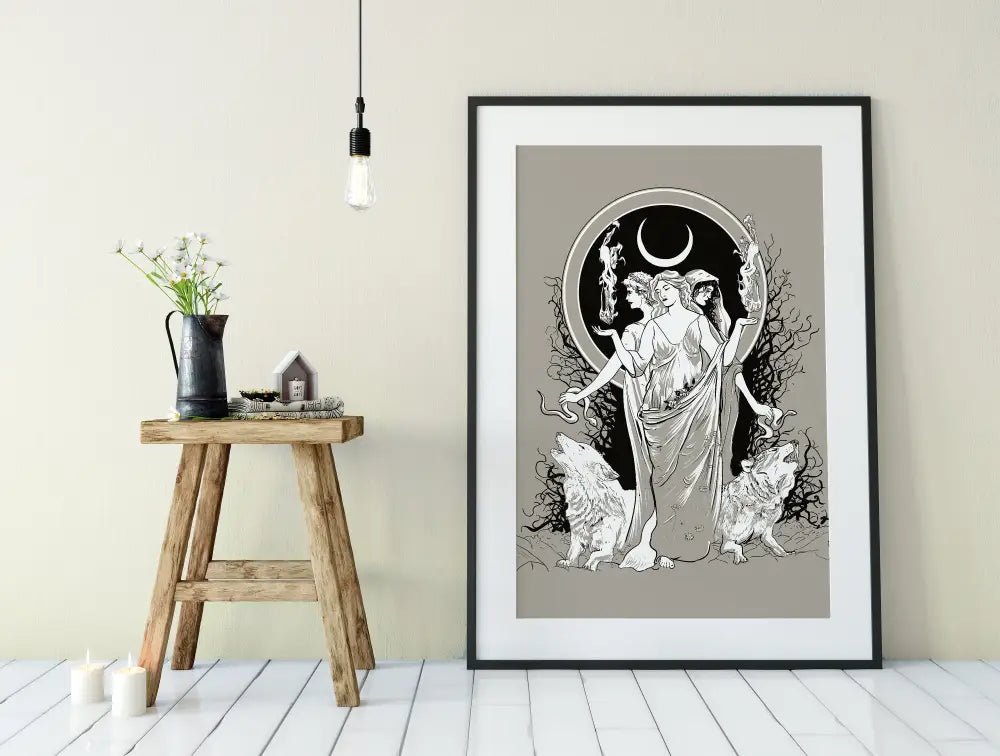 Moon Goddess Hecate Poster No Frame Art Print by My Store