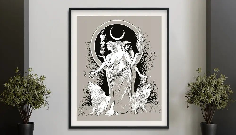 Moon Goddess Hecate Poster No Frame Art Print by My Store