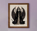 Moon Goddess Hecate Poster No Frame Witchy Art Print For Wiccan Decor And Spiritual Home by My Store