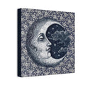 Moon Phase Canvas Wall Art, Celestial Home Decor, Night Sky Artwork, Floral Design Print, Gift for Dreamers - DesignBohemian