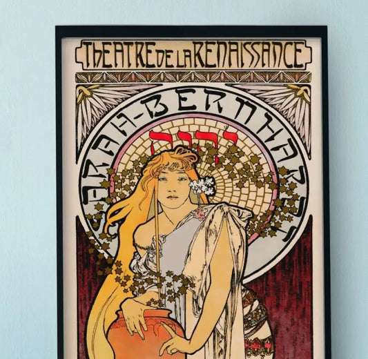 Mucha Poster Bohemian Lady Sarah Art Nouveau Print Wall Art For Living Room And Bedroom Decor by My Store