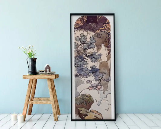 Mucha Print Art Nouveau Nature Large Vintage Wall Art Bohemian Poster for Elegant Interiors by My Store