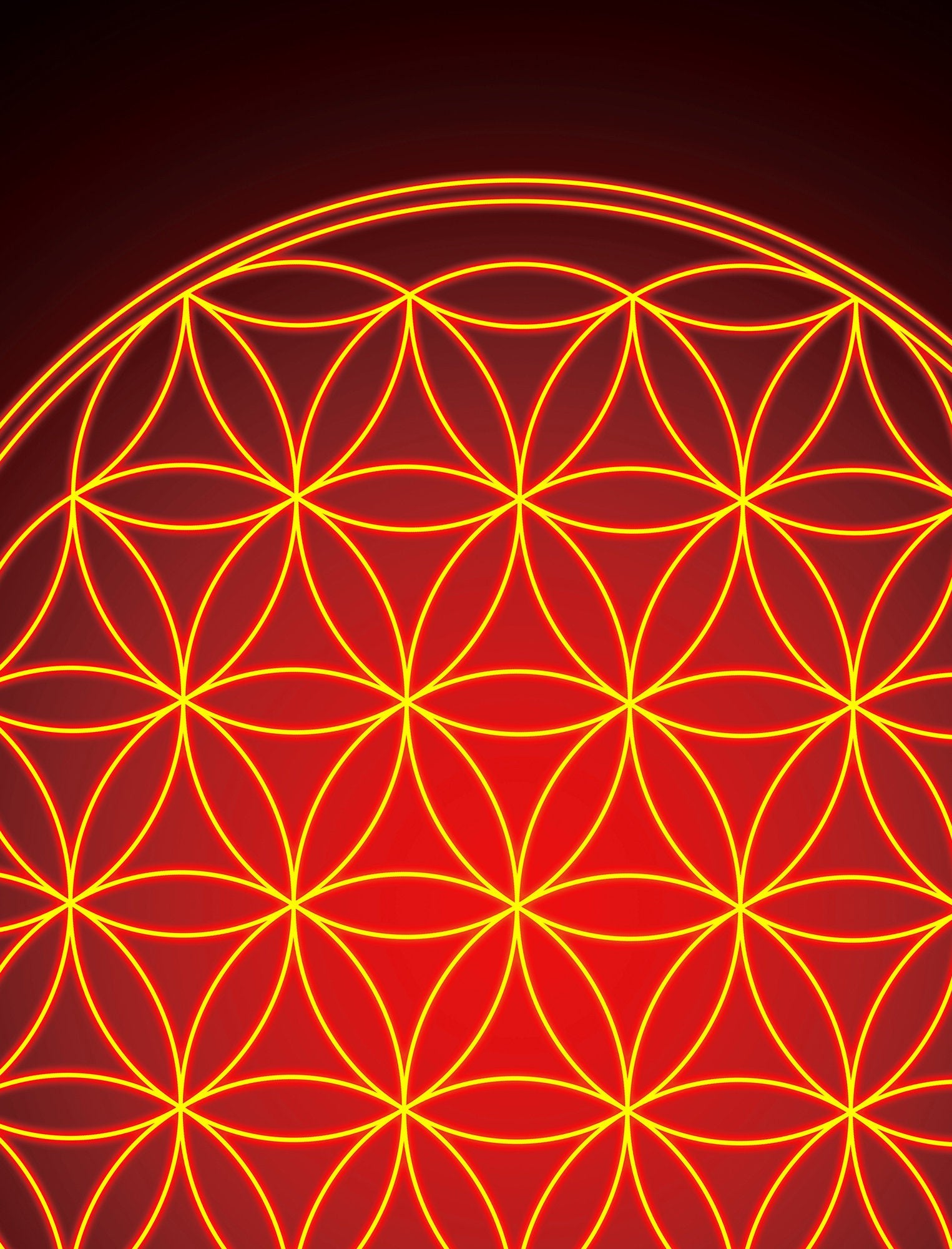 Flower of Life Print Poster Sacred Geometry (No Frame)